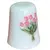 Foto de um(a) Dedal em Porcelana Decorado - Esquilo com Flores e Buquê de Tulipas - Colecionável, da categoria de Outros colecionáveis. Esta peça traz uma composição vibrante e detalhada, destacando-se pela vivacidade das cores e pela delicadeza das... Mostrado de uma perspectiva diferente. Vendido no marketplace Trésors.