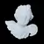 Foto de um(a) Antiga Escultura De Parede Anjo Em Biscuit Francês Branco, da categoria de Objetos de parede esculturais. Antiga escultura anjinho de parede em biscuit francês, peça artística feita e moldada à mão. Medidas 12x13cm. Mostrado de uma perspectiva diferente. Vendido no marketplace Trésors.