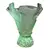 Foto de um(a) Antigo Raro Vaso Art Deco Vidro Satiné Uralina Uranium Glass, da categoria de Vasos. ~ Uranium Glass ~Peças que contém óxido de urânio em sua composição ficam com um lindo tom de verde fluorescente quando... Vendido no marketplace Trésors.
