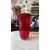 Foto de um(a) Antigo Vaso Jarro Art Deco Murano Italiano Vermelho Rubi, da categoria de Vasos. Antigo e belíssimo vaso artístico de Murano vermelho, meio alaranjando na parte interna, linda combinação de cores. Ótimo... Mostrado de uma perspectiva diferente. Vendido no marketplace Trésors.
