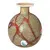 Foto de um(a) Antigo Pequeno Vaso Em Murano Italiano Millefiori Art Deco, da categoria de Vasos. Antigo e especial vasinho decorativo em Murano italiano tons de terracota, técnica texturizada de trabalho manual com flores... Vendido no marketplace Trésors.