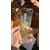 Foto de um(a) Antiga Taça Cálice Copo Tulipa Vidro Veneziano Art Nouveau, da categoria de Copos e taças. Antiga e fina taça em vidro artístico veneziano, pintada à mão. peça única. Altura 15cm. Mostrado de uma perspectiva diferente. Vendido no marketplace Trésors.