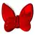 Foto de um(a) Antiga Pequena Escultura Borboleta Cristal Francês Vermelho, da categoria de Escultura. ~ Made in France ~ Antiga escultura de borboleta em cristal francês vermelho rubi. Linda peça para decorar e colecionar.... Vendido no marketplace Trésors.