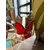 Foto de um(a) Antiga Pequena Escultura Borboleta Cristal Francês Vermelho, da categoria de Escultura. ~ Made in France ~ Antiga escultura de borboleta em cristal francês vermelho rubi. Linda peça para decorar e colecionar.... Mostrado de uma perspectiva diferente. Vendido no marketplace Trésors.