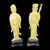 Foto de um(a) Antigo Par Casal Esculturas De Sábios Orientais Esculpidos, da categoria de Escultura. Antigo e pequeno par de esculturas representando casal de sábios esculpidos à mão em marfim. Trabalho muito delicado e com... Mostrado de uma perspectiva diferente. Vendido no marketplace Trésors.