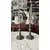 Foto de um(a) Antigo Par De Castiçal Candelabro Rústico Em Estanho, da categoria de Castiçais. Antigo par de castiçal em estanho trabalhado. Peças muito decorativas.Medidas 20x12cm cada. Mostrado de uma perspectiva diferente. Vendido no marketplace Trésors.