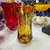 Foto de um(a) Antigo Vaso Cristal Tcheco Âmbar Lapidação Dedão Art Deco, da categoria de Vasos. Antigo e lindo vaso em cristal Europeu, doublé na cor âmbar. Lapidado à mão, lapidação dedão, fundo estrelado. Art... Mostrado de uma perspectiva diferente. Vendido no marketplace Trésors.