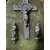 Foto de um(a) Arte Sacra Antigo Raro Cristo Crucifixo Pedra Ônix E Prata, da categoria de Objetos religiosos e espirituais. Antigo e excepcional crucifixo de parede com base em pedra ônix e metais nobres, bronze no fundo e imagens em prata. Peça... Mostrado de uma perspectiva diferente. Vendido no marketplace Trésors.