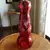 Foto de um(a) Antigo Raro Vaso Art Deco Cristal Francês Baccarat Vermelho, da categoria de Vasos. Baccarat. Antigo e diferente vaso em cristal francês, ricamente lapidado à mão. Peça muito incomum, devido ao seu formato,... Mostrado de uma perspectiva diferente. Vendido no marketplace Trésors.