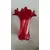 Foto de um(a) Antigo Vaso Jarro Em Murano Italiano Vermelho Art Deco, da categoria de Vasos. ~ Italy Glass ~Antigo e sofisticado vaso artístico em Murano Italiano soufflé gomado, com a borda plissada, cor vermelho... Mostrado de uma perspectiva diferente. Vendido no marketplace Trésors.