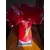 Foto de um(a) Antigo Grande Legítimo Vaso Murano Italiano Vermelho A. Deco, da categoria de Vasos. ~ Italy Glass ~Antigo e grande vaso artístico em Murano Italiano soufflé gomado com a borda plissada, cor vermelho rubi com... Mostrado de uma perspectiva diferente. Vendido no marketplace Trésors.