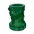 Foto de um(a) Malaquita Cristal Vasinho Malachite Glass Heinrich Hoffman, da categoria de Vasos. Malachite Glass by Heinrich Hoffmann. Antigo e pequeno vasinho em cristal de malaquita, todo lapidado à mão, como se fosse... Vendido no marketplace Trésors.