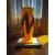 Foto de um(a) Antigo Vaso Jarro Murano Italiano Pâte De Verre Art Deco, da categoria de Vasos. ~ Pâte de Verre ~Antigo e icônico vaso artístico em Murano amarelo com rajados, trabalho manual com lindo brilho natural, as... Mostrado de uma perspectiva diferente. Vendido no marketplace Trésors.