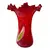 Foto de um(a) Antigo Grande Legítimo Vaso Murano Italiano Vermelho A. Deco, da categoria de Vasos. ~ Italy Glass ~Antigo e grande vaso artístico em Murano Italiano soufflé gomado com a borda plissada, cor vermelho rubi com... Vendido no marketplace Trésors.