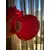 Foto de um(a) Antigo Grande Legítimo Vaso Murano Italiano Vermelho A. Deco, da categoria de Vasos. ~ Italy Glass ~Antigo e grande vaso artístico em Murano Italiano soufflé gomado com a borda plissada, cor vermelho rubi com... Mostrado de uma perspectiva diferente. Vendido no marketplace Trésors.