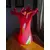 Foto de um(a) Antigo Grande Legítimo Vaso Murano Italiano Vermelho A. Deco, da categoria de Vasos. ~ Italy Glass ~Antigo e grande vaso artístico em Murano Italiano soufflé gomado com a borda plissada, cor vermelho rubi com... Mostrado de uma perspectiva diferente. Vendido no marketplace Trésors.