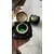 Foto de um(a) Antigo Tinteiro De Coleção Vidro Americano Verde Art Deco, da categoria de Garrafas, potes e jarros. Antigo tinteiro de coleção em vidro americano na cor verde. Guarnições em metal dourado. pequeno bicado na parte de trás.... Mostrado de uma perspectiva diferente. Vendido no marketplace Trésors.