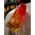 Foto de um(a) Antigo Raro Vaso Murano Italiano Seguso Alfredo Barbini, da categoria de Vasos. Cores e formas fascinantes!Antigo e pesado vaso em murano retorcido em tons degradê vermelho e âmbar, atribuído a Alfredo... Mostrado de uma perspectiva diferente. Vendido no marketplace Trésors.