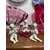 Foto de um(a) Antigo Bibelô Nua Em Biscuit Porcelana Espanhola Marti Piero, da categoria de Modelos e estatuetas. Marti Piero. 3 bibelôs da famosa porcelana espanhola, com filetes de ouro. Medida aproximadamente 8 x 9cm cada. Mostrado de uma perspectiva diferente. Vendido no marketplace Trésors.