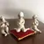 Foto de um(a) Antigo Bibelô Nua Em Biscuit Porcelana Espanhola Marti Piero, da categoria de Modelos e estatuetas. Marti Piero. 3 bibelôs da famosa porcelana espanhola, com filetes de ouro. Medida aproximadamente 8 x 9cm cada. Mostrado de uma perspectiva diferente. Vendido no marketplace Trésors.