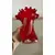 Foto de um(a) Antigo Vaso Jarro Em Murano Italiano Vermelho Art Deco, da categoria de Vasos. ~ Italy Glass ~Antigo e sofisticado vaso artístico em Murano Italiano soufflé gomado, com a borda plissada, cor vermelho... Mostrado de uma perspectiva diferente. Vendido no marketplace Trésors.