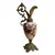 Foto de um(a) Antiga Escultura Ânfora Jarro Pétit Bronze Francês Opalina, da categoria de Jarros. Antiga e grande jarra decorativa com estrutura em metal trabalhado e parte central em opalina francesa pintada à mão. Peça... Vendido no marketplace Trésors.