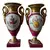 Foto de um(a) Antigo Par Vasos Porcelana França Vieux Paris Louis Philippe, da categoria de Vasos. ~ Louis Philippe ~Antigo e clássico par de vasos com alças estilo ânfora em porcelana artística francesa Vieux Paris. Linda... Vendido no marketplace Trésors.