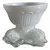Foto de um(a) Antigo Vaso Centro De Mesa Cachepot Opalina Branca Leitosa, da categoria de Cachepot. ~ Moule Pressed Glass ~ Excepcional vaso/cachepot em opalina branca leitosa, linda decoração com peixes em relevo. Peça... Vendido no marketplace Trésors.