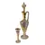 Foto de um(a) Antiga Garrafa Licoreira com Alça Vidro Veneziano Art Nouveau, da categoria de Garrafas. Antiga e belíssima garrafa licoreira em finíssimo vidro artístico veneziano. Base translúcida e o corpo satiné, decoração... Mostrado de uma perspectiva diferente. Vendido no marketplace Trésors.