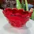 Foto de um(a) Antigo Centro Bowl Vaso Cactus Murano Italiano Art Deco, da categoria de Vasos. Antigo centro de mesa/vaso ou floreira em Murano Italiano vermelho rubi, formato super diferente e versátil, peça toda feita... Mostrado de uma perspectiva diferente. Vendido no marketplace Trésors.