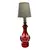 Foto de um(a) Antigo Abajur Luminária D Mesa Cristal Tcheco Egermann Glass, da categoria de Abajures. ~ Egermann Glass ~ Antigo e lindo abajur em cristal Tcheco vermelho rubi, com primorosa lapidação manual. Ao redor da peça é... Vendido no marketplace Trésors.