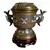 Foto de um(a) Antigo Potiche Defumador Incensário Japonês Bronze Cloisonné, da categoria de Garrafas, potes e jarros. Antigo e raro potiche defumador em bronze maciço com decoração manual da primorosa técnica Cloisonné, trabalho em esmalte na... Vendido no marketplace Trésors.