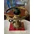 Foto de um(a) Antiga Luminária Clássica Abajur De Mesa Bronze E Opalina, da categoria de Abajures. Antigo e lindo abajur com estrutura em bronze todo trabalhado e cúpula em opalina branca. Todo original. Medidas 36x19cm. Mostrado de uma perspectiva diferente. Vendido no marketplace Trésors.