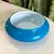 Foto de um(a) Antigo Bowl Art Deco Em Murano Leitoso Opalina Azul, da categoria de Centro de mesa. Altura 5cm Diâmetro 14cm. Mostrado de uma perspectiva diferente. Vendido no marketplace Trésors.