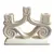 Foto de um(a) Antigo Candelabro Castiçal Art Deco Porcelana Beswick, da categoria de Castiçais. Diferente candelabro para 3 velas, estilo Art Deco, em porcelana inglesa, manufatura Beswick. Década de 1950. Em perfeito... Vendido no marketplace Trésors.
