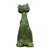 Foto de um(a) Escultura Decorativa Gato Sentado – Cerâmica Esmaltada Verde Jade, da categoria de Escultura. Elegante escultura figurativa representando um gato em postura sentada e alongada. A peça destaca-se pela sua estilização... Mostrado de uma perspectiva diferente. Vendido no marketplace Trésors.