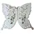 Foto de um(a) Borboleta Decorativa em Porcelana Moldada – Relevo Floral, da categoria de Objetos de parede esculturais. Exuberante escultura de parede ou mesa em porcelana branca vitrificada, apresentando o formato de uma borboleta com asas... Vendido no marketplace Trésors.