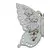Foto de um(a) Borboleta Decorativa em Porcelana Moldada – Relevo Floral, da categoria de Objetos de parede esculturais. Exuberante escultura de parede ou mesa em porcelana branca vitrificada, apresentando o formato de uma borboleta com asas... Mostrado de uma perspectiva diferente. Vendido no marketplace Trésors.