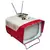 Foto de um(a) TV Antiga Portátil Sharp TRP-801 – Rara – Anos 60 – Design Space Age – Vermelha e Branca, da categoria de Outros colecionáveis. Relíquia para Colecionadores: Televisão Vintage Sharp Model TRP-801 Apresentamos a icônica Sharp TRP-801, um marco da... Mostrado de uma perspectiva diferente. Vendido no marketplace Trésors.