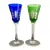 Foto de um(a) Antigo Par De Cálices Cristal Francês Baccarat Azul E Verde, da categoria de Taças. Antigo par de cálices em cristal francês Baccarat, corpo e hastes ricamente lapidados à mão, Cristal doublé verde e azul.... Vendido no marketplace Trésors.