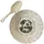 Foto de um(a) Antigo Prato Tigela Colher Porcelana Inglesa Royal Ouro 22k, da categoria de Pratos Decorativos. Antiga tigela para sobremesa em porcelana artística inglesa, acompanha a colher original. Linda cena rural e flores pintadas... Vendido no marketplace Trésors.