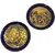 Foto de um(a) Antigo Par De Pratos Porcelana Azul Cobalto Pintados Ouro 24, da categoria de Pratos Decorativos. Porcelana Tsuji. Par de lindos pratos em porcelana azul cobalto, ricamente pintados à mão com ouro 24k. Peças muito finas e... Vendido no marketplace Trésors.