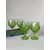 Foto de um(a) Jogo de taças, da categoria de Jogos de taças e copos. Jogo com 04 taças pintadas à mãoMedem: 14cm de altura. Mostrado de uma perspectiva diferente. Vendido no marketplace Trésors.