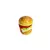 Foto de um(a) Saleiro em cerâmica formato hamburguer, da categoria de Saleiros e pimenteiros. Saleiro em cerâmica com tampa na base em silicone. Perfeito estado. Medidas: 7x5cm. Vendido no marketplace Trésors.