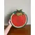 Foto de um(a) Bandeja em madeira pintada a mão, da categoria de Travessas e tigelas. Bandeja em madeira pintada a mão. Apresenta várias marquinhas do tempo e uso como mostrado nas fotos. Medidas: 37x33cm. Mostrado de uma perspectiva diferente. Vendido no marketplace Trésors.