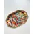 Foto de um(a) ​Bandeja em bambu estampado, da categoria de Travessas e tigelas. Bandeja em bambu estampado com detalhe em plástico dourado. Leves marcas do tempo e uso. Medidas: 26x18cm. Mostrado de uma perspectiva diferente. Vendido no marketplace Trésors.