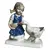 Foto de um(a) Antigo Bibelô Bloco Escultórico Menina Pato Porcelana Alemã, da categoria de Escultura. Antigo e delicado bibelô/bloco escultórico representando menina alimentando pato, em porcelana alemã (tem um “S” na base)... Vendido no marketplace Trésors.