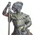 Foto de um(a) Guerreiro Escultura Francesa do Século XIX - Petit Bronze, da categoria de Escultura. originária da França do século XIX. A peça representa a figura imponente de um guerreiro, rica em detalhes e com excelente... Mostrado de uma perspectiva diferente. Vendido no marketplace Trésors.