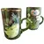 Foto de um(a) Antigas Canecas Murano Vidro Veneziano Mary Gregory Verde, da categoria de Canecas. Par de canecas em Murano veneziano, com linda pintura feita à mão com esmalte e ouro. Estilo Mary Gregory. Ambas em perfeito... Vendido no marketplace Trésors.