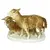 Foto de um(a) Antigo Bloco Escultórico Escultura Ovelhas Porcelana Alemã, da categoria de Escultura. Antigo e delicado bloco escultórico em porcelana alemã, representando casal de ovelhas, com muita riqueza de detalhes.... Vendido no marketplace Trésors.